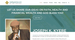 Desktop Screenshot of joesupreme.com